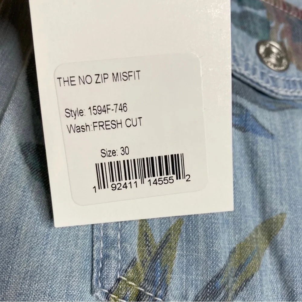 MOTHER Denim No Zip Misfit Floral Pants Fresh Cut NWT